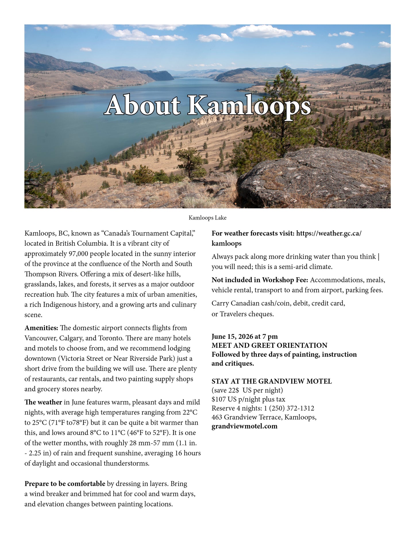 BAUMANN PLEIN AIR PAINTING WORKSHOP